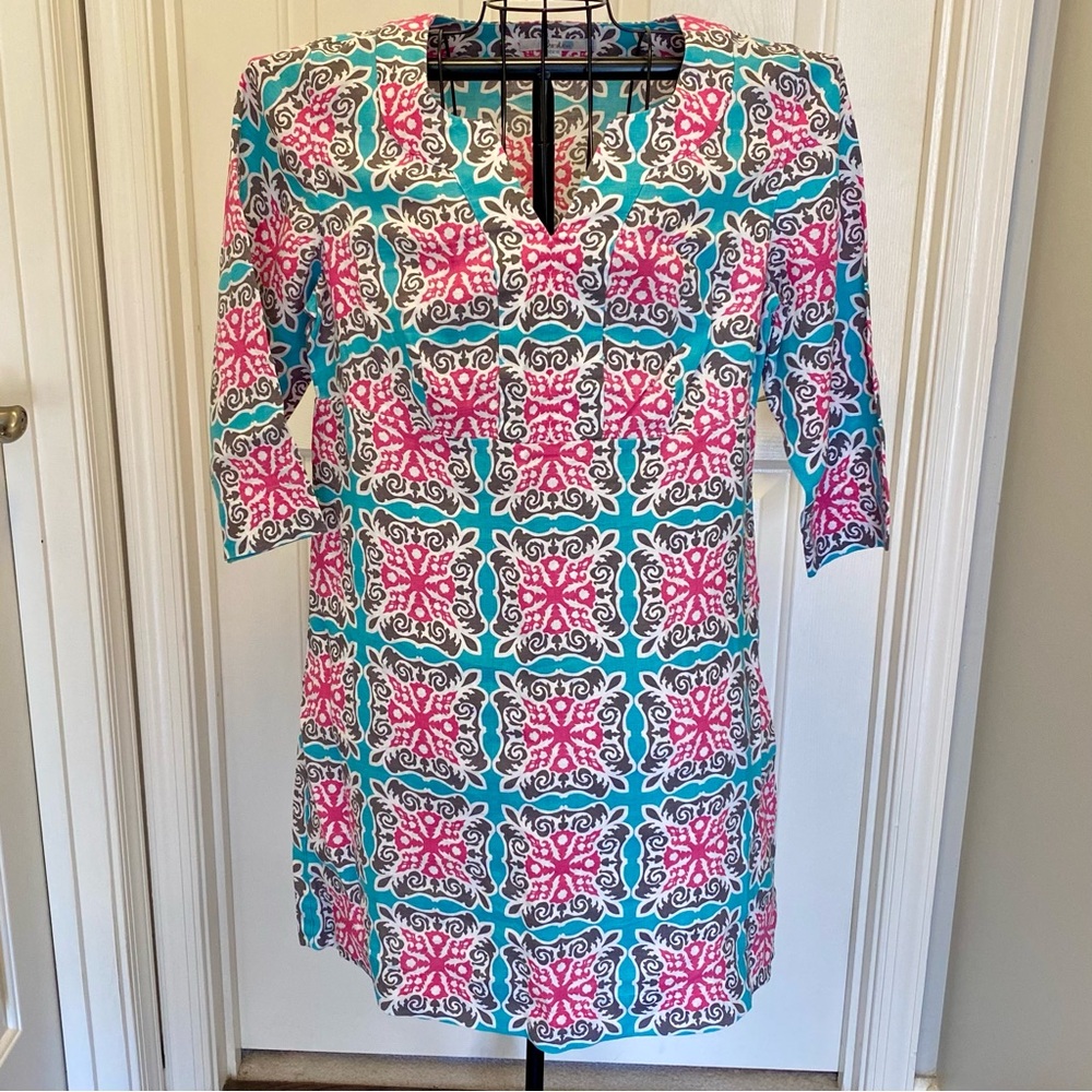 Boden Colorful Patterned Women's Dress, size 12